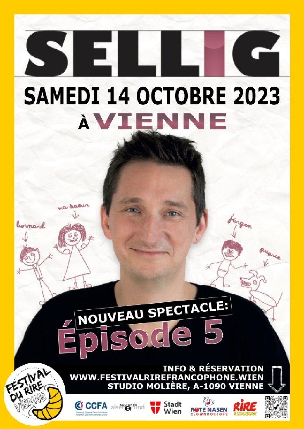 SELLIG au Festival du rire  à Vienne 14 octobre 2023