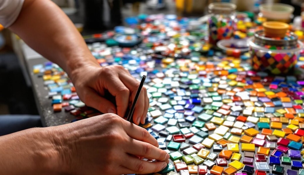 Festival E'Môm'Tions - Atelier mosaïque
