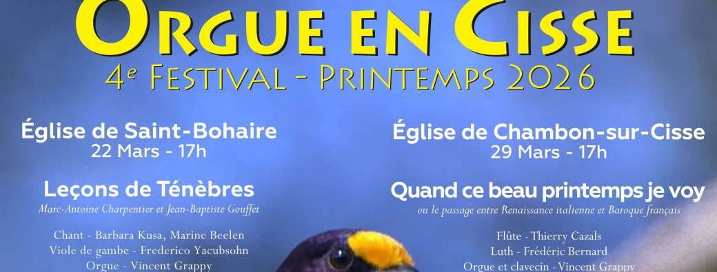 Festival Orgue en Cisse 2026 concert n 1