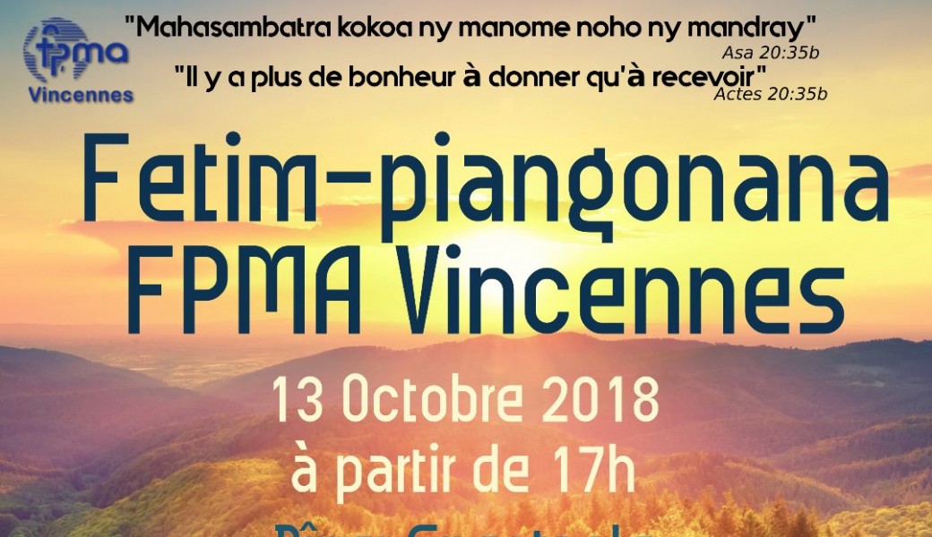 Fête de l'église FPMA - Vincennes