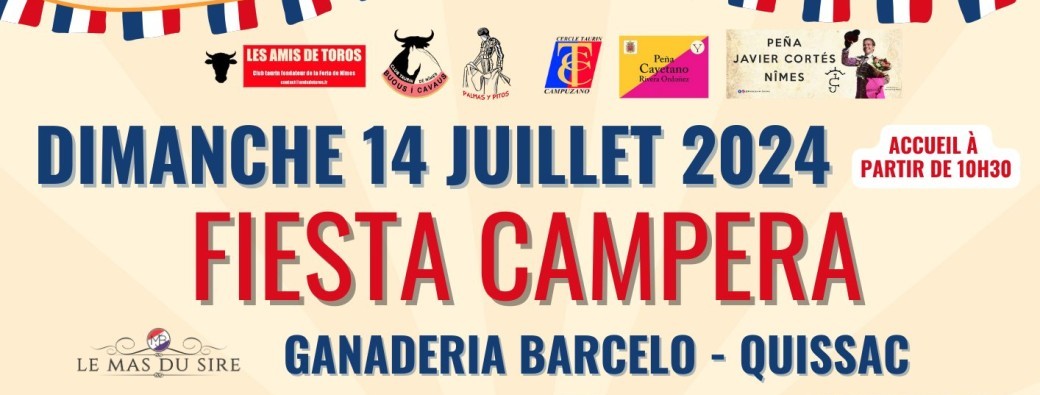 Fiesta Campera - Ganaderia Barcelo - 14 Juillet