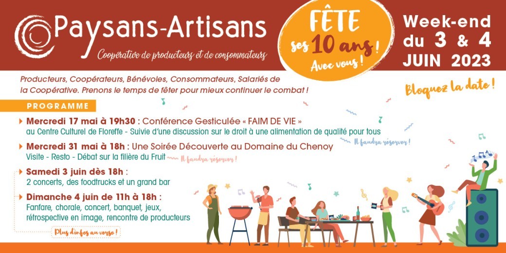 Fiesta des 10 ans - Paysans-Artisans