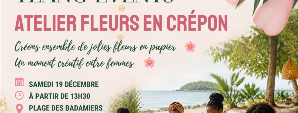 Fleurs en crépon 