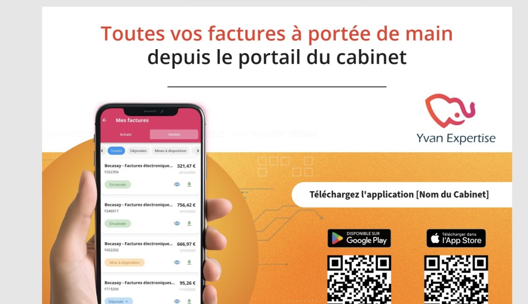Flyer promotionnel Application mobile - MyHubFE