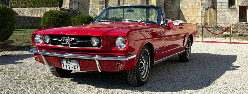Ford Mustang cabriolet 1964 (1 adulte + 1 enfant)