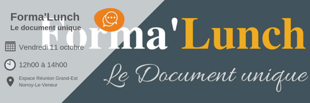Forma'Lunch : Le document unique 
