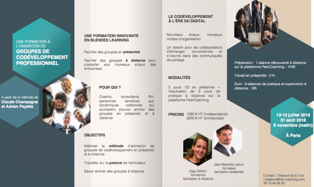Formation à l'animation de Groupes de Codéveloppement Professionnel