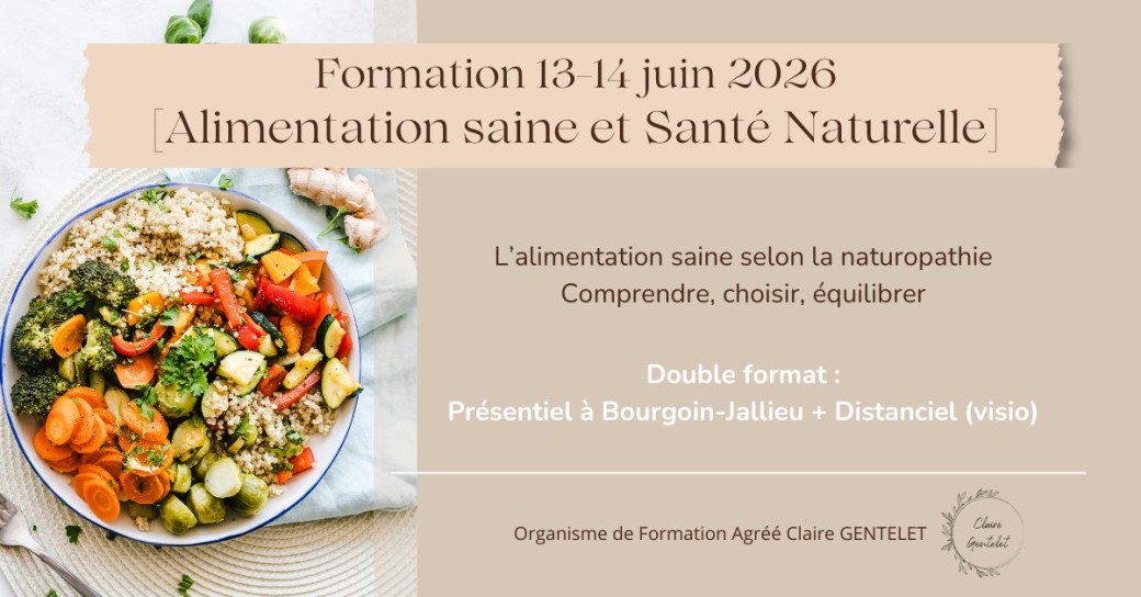 Formation Alimentation saine & santé naturelle 