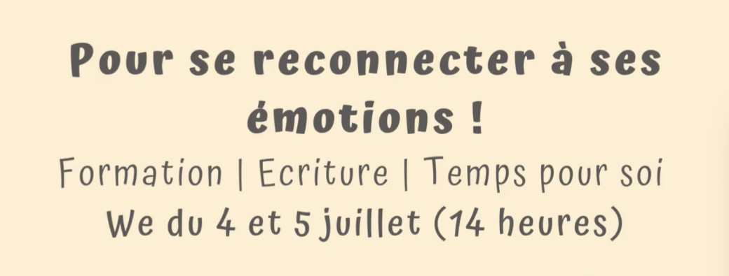 Formation Atelier d'écriture niveau 1 - ZOOM juillet