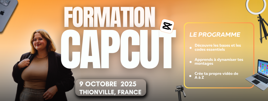 Formation CapCut –  Maîtrise le montage vertical en 1 jour