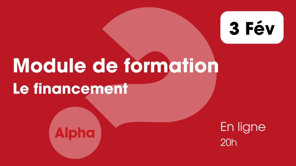 Formation "Comment financer mon parcours Alpha ?" - 3 février 2026