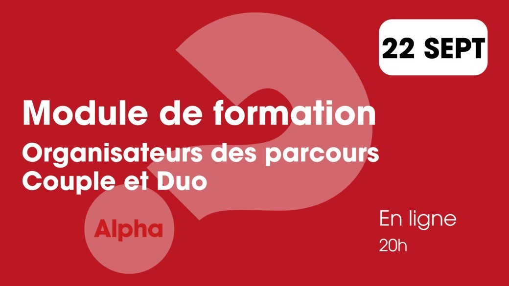 Formation des organisateurs des parcours Couple et Duo - 22 septembre 2025