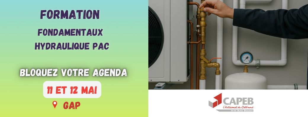 Formation FONDAMENTAUX HYDRAULIQUE PAC