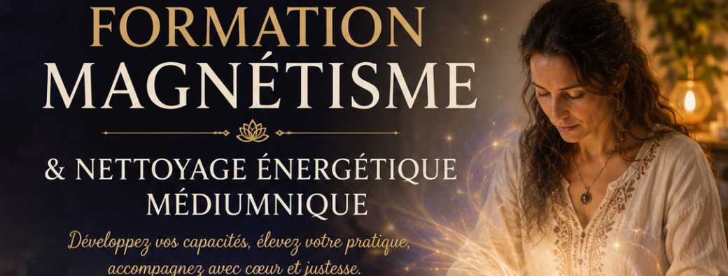 Formation magnétisme & nettoyage énergetique médiumnique