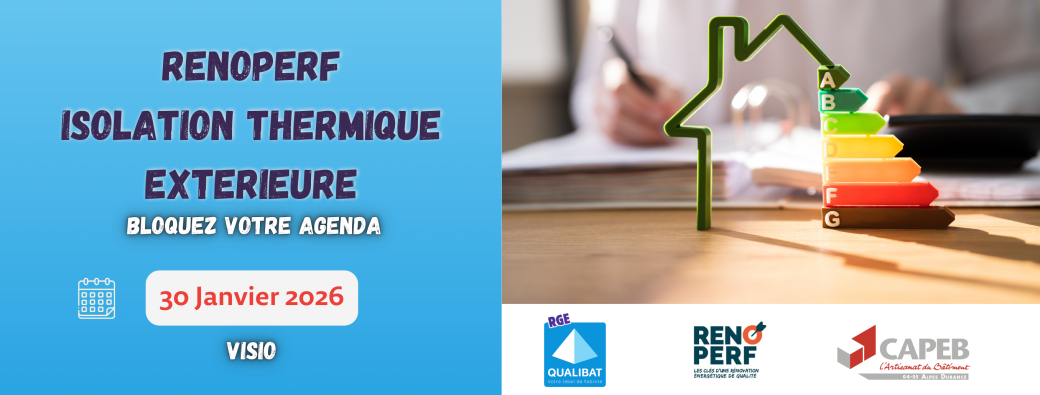 Formation RENOPERF - Module ISOLATION THERMIQUE EXTERIEURE