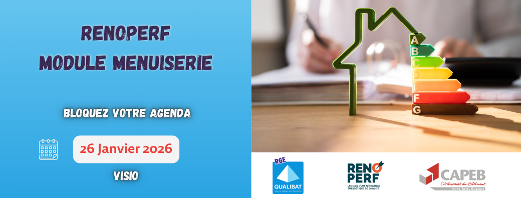 Formation RENOPERF - Module MENUISERIE 