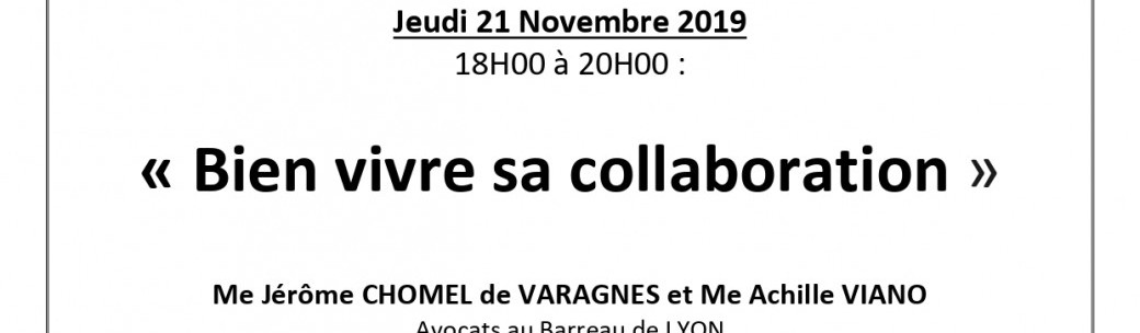 Formation UJA Lyon - Bien vivre sa collaboration