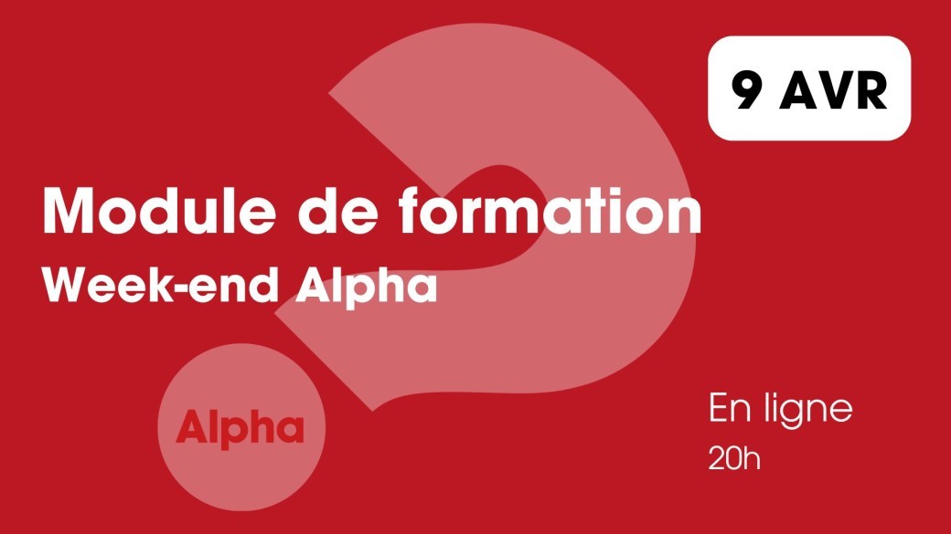 Formation week-end Alpha - 9 avril 2026