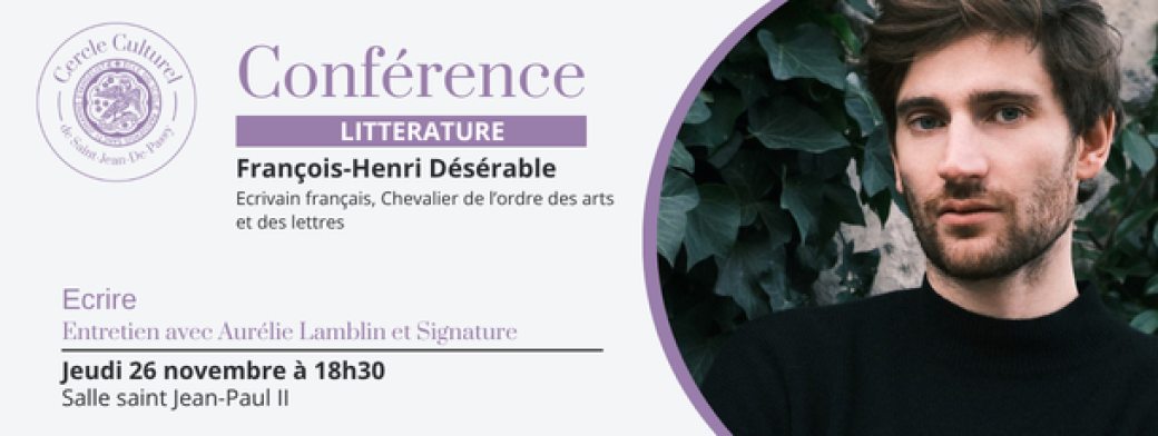 François-Henri Désérable entretien avec Aurélie Lamblin