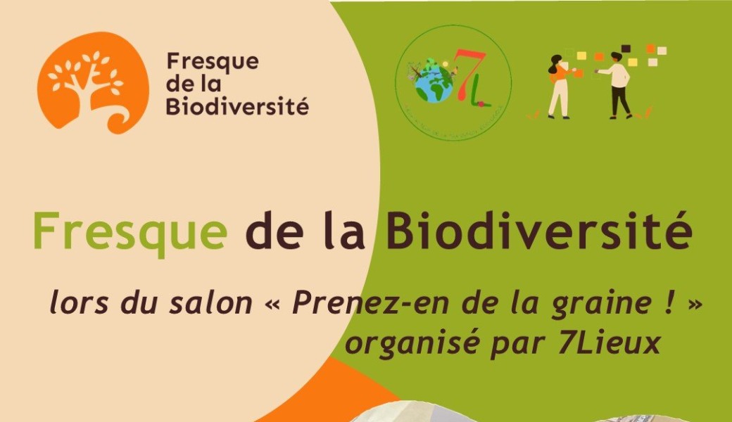 Fresque de la Biodiversité lors du Salon "Prenez-en de la graine"