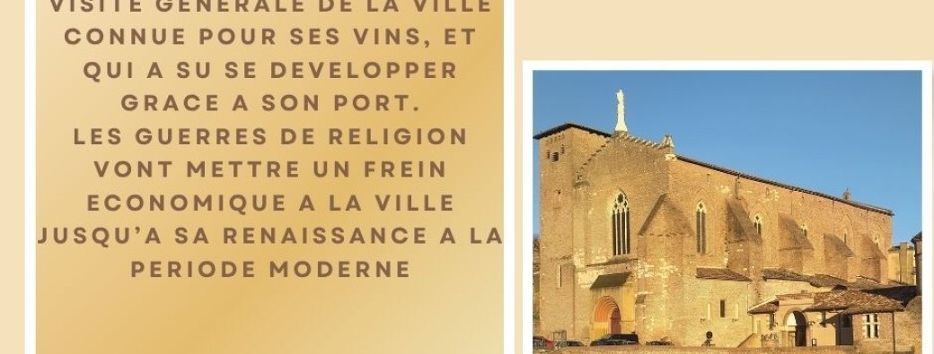 GAILLAC - VISITE GUIDEE GENERALE - série pépites historiques