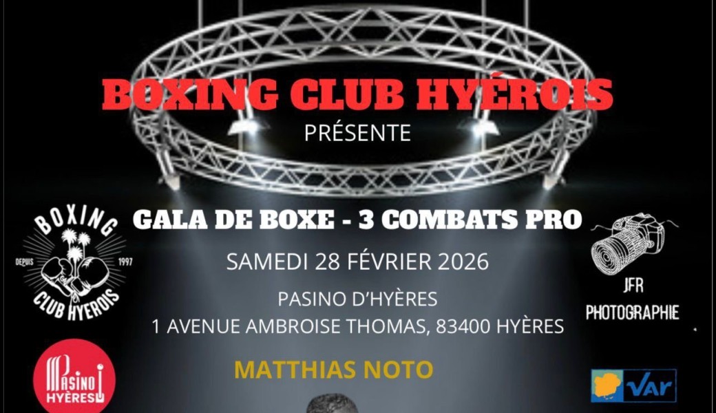 Gala de boxe 2026 Boxing club Hyérois 