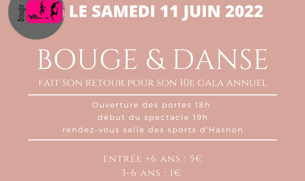 GALA FIN D'ANNEE : BOUGE ET DANSE 