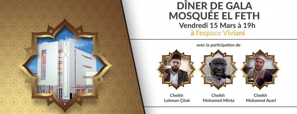 Dîner de gala Mosquée El Feth