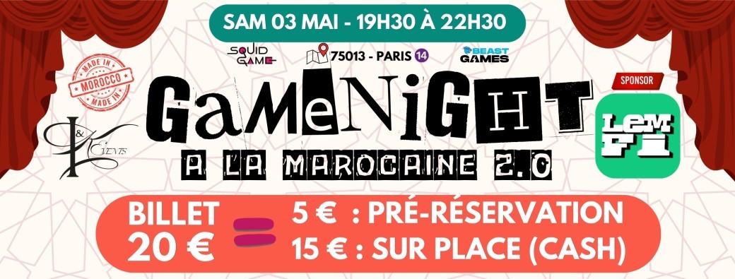 Game Night à la Marocaine 2.0