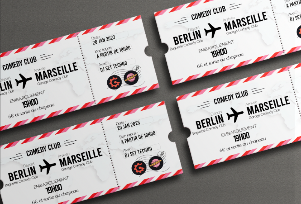 Garage Comedy Club - Berlin - Marseille - Vendredi