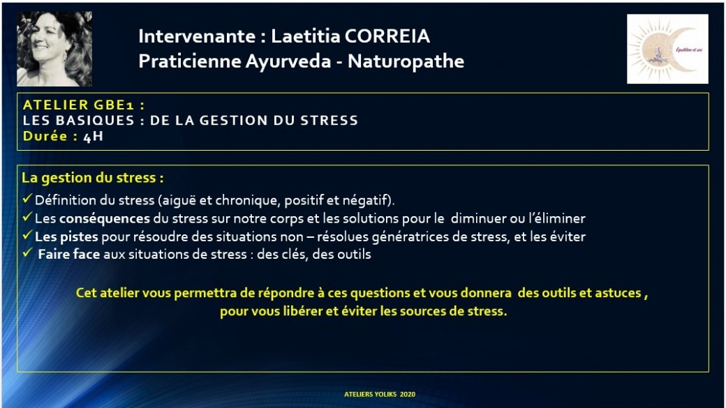 GBE1 - Les basiques de la gestion du stress