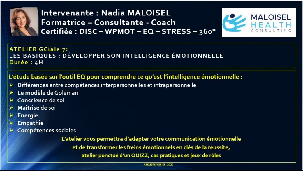GCiale 7 - Les basiques : développer son intelligence émotionnelle 