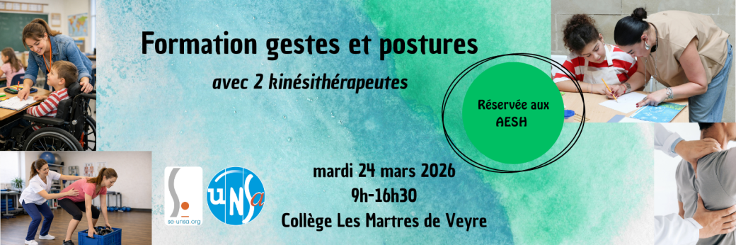 Formation gestes et postures AESH