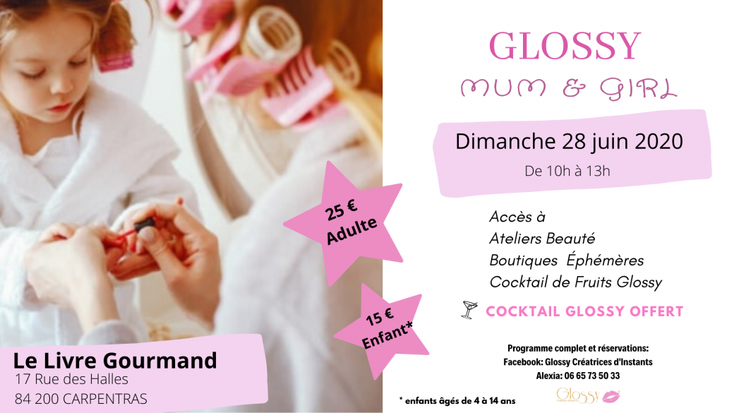 Glossy Mum & Girl au Livre Gourmand à Carpentras