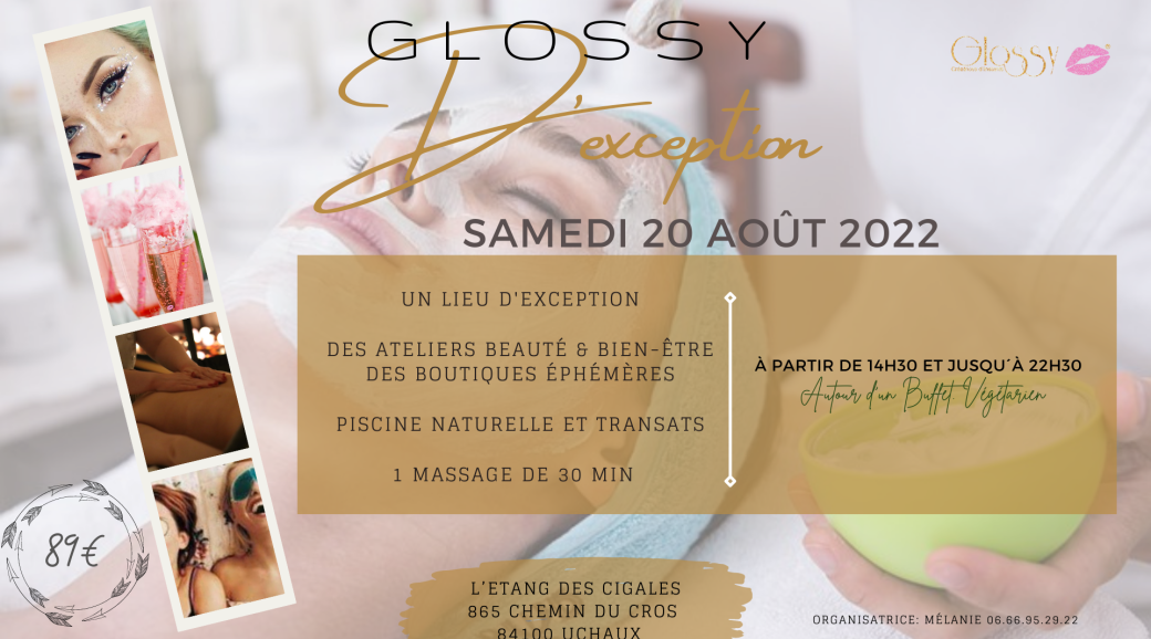 Glossy d'exception à L'étang des cigales , Uchaux 