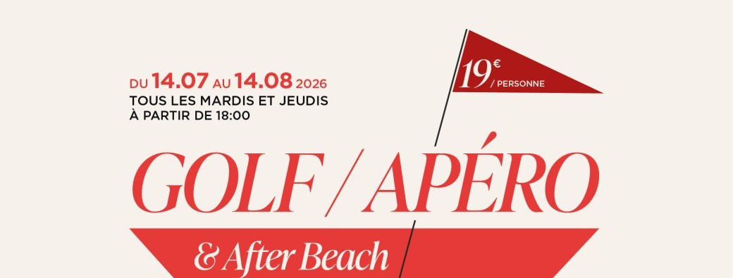 Golf-Apéro after beach
