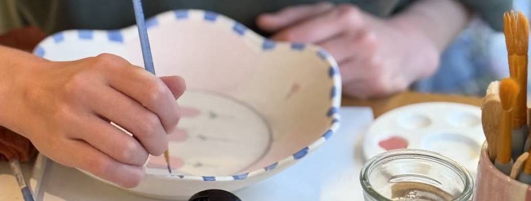 Goûter de Noël - Peinture sur céramique chez Lieu-dit