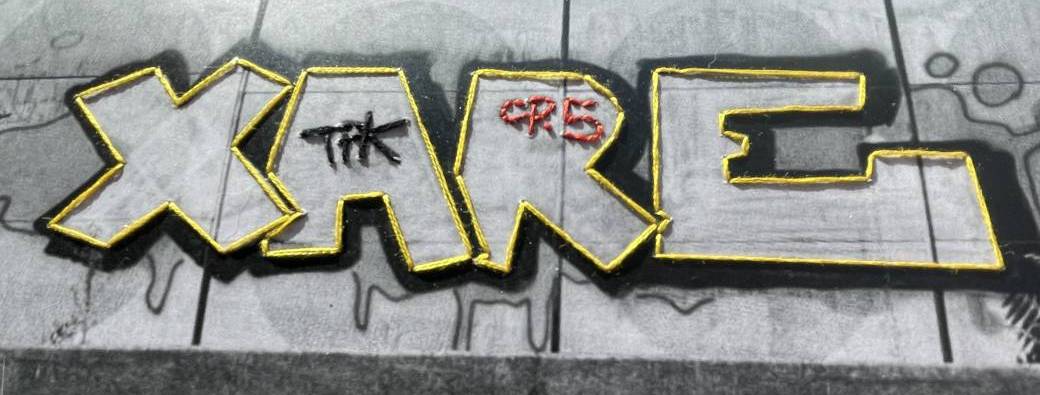 Anaïs Beaulieu invite Xare : Atelier graffitti et broderie