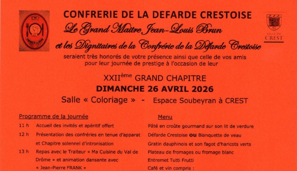 Grand Chapitre Confrérie de la Défarde  Crétoise