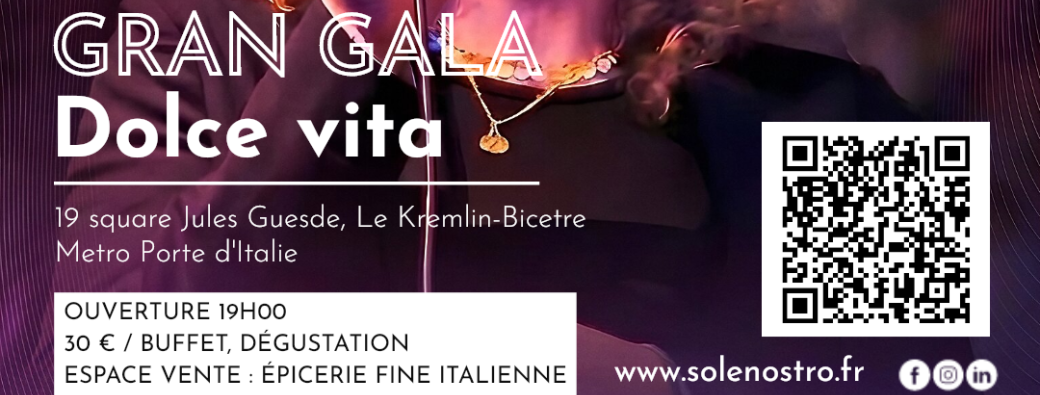 Grand Gala DOLCE VITA Jazz et sapori d'Italia | SOLENOSTRO