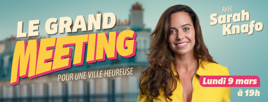Grand meeting de campagne - Une ville heureuse - tract