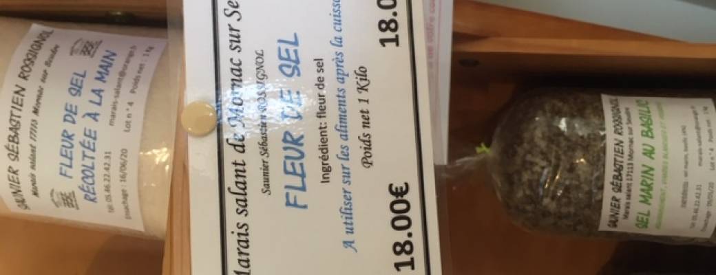 Gros sel et fleurs de sel non rafinés 1KG chacun