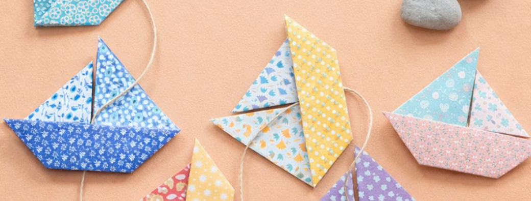 Guirlandes en origami 