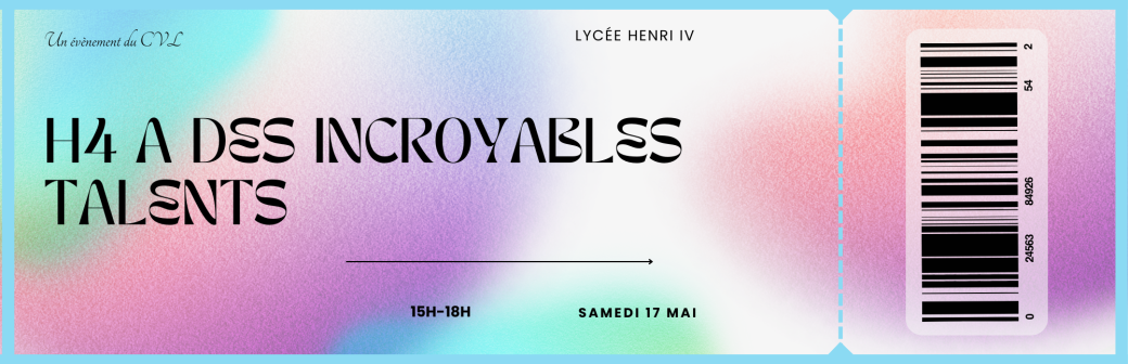 H4 a d'incroyables talents ! 2025