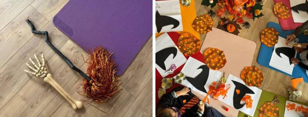 Halloween yoga parent enfant au Mas Posant - 2 à 4 ans