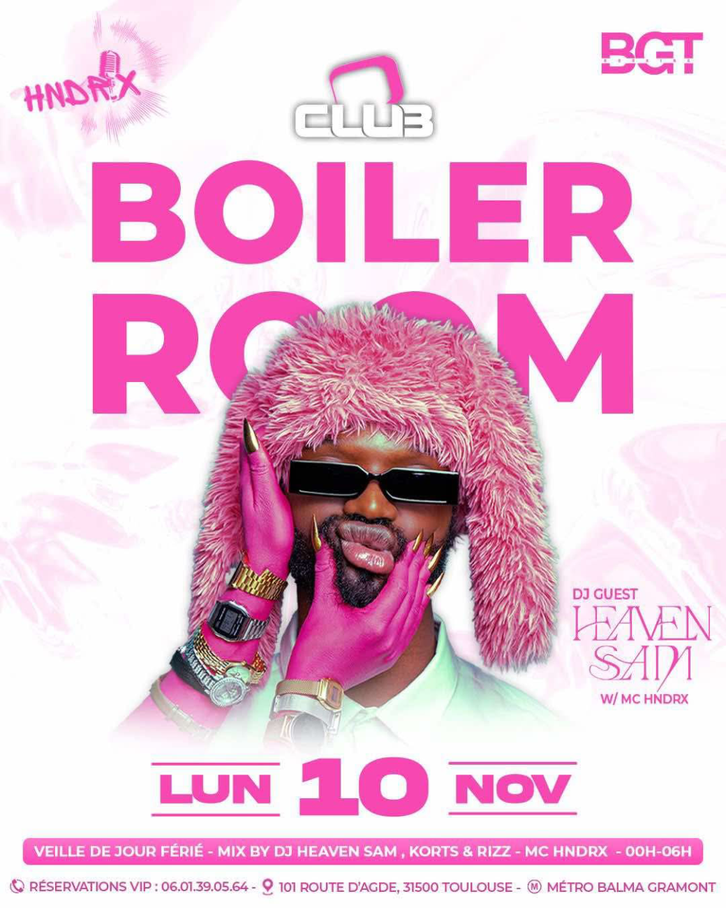 HEAVEN SAM SHOW - FREE PASS 00H-01H