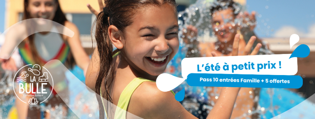 Hello Summer - Pass 15 entrées aquatiques  (10+5 offertes)
