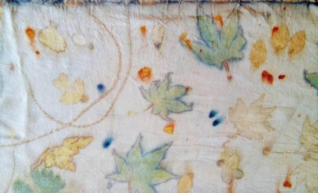 IMPRESSIONS VÉGÉTALES sur SOIE à Varengeville sur Mer