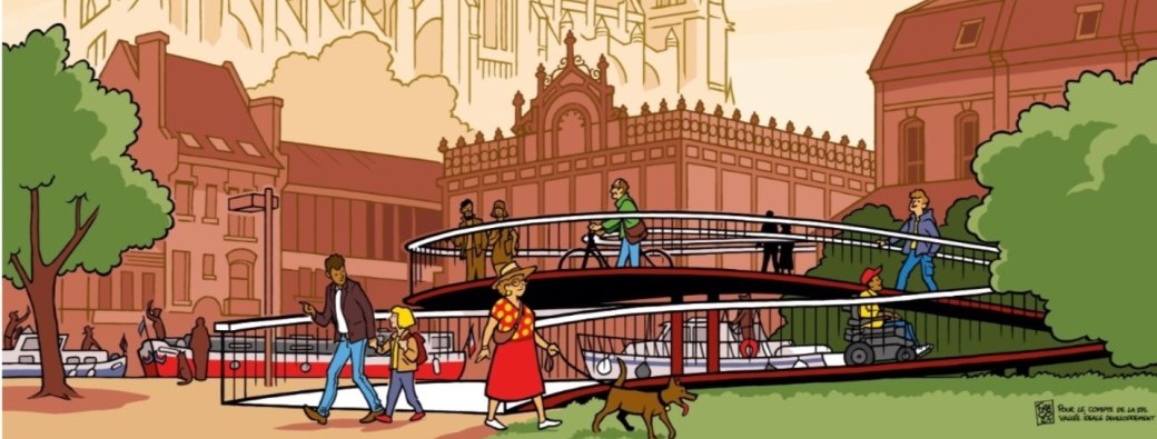 Inauguration de la Passerelle Samarobriva