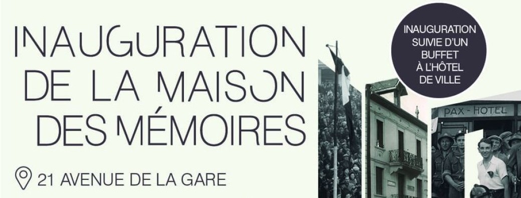 Inauguration Maison des Mémoires du 6 au 8 novembre 2025 à Annemasse